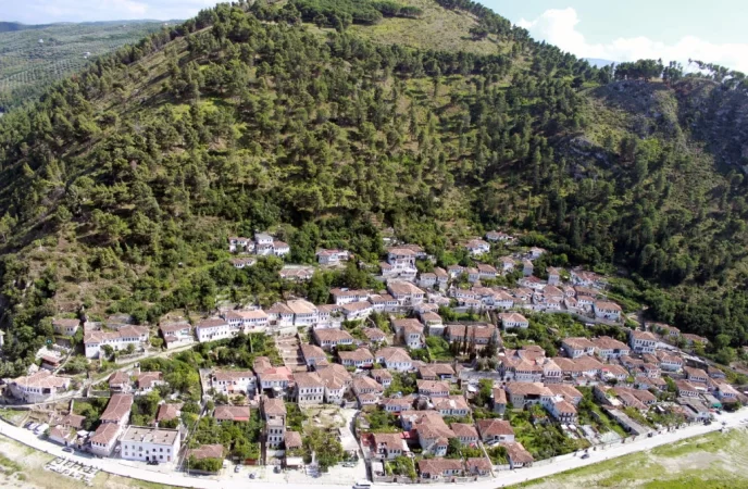 Old town of Gorice in Berat, Albania