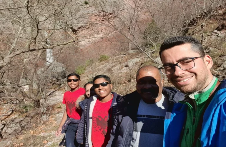 Hiking to Shengjergj waterfall