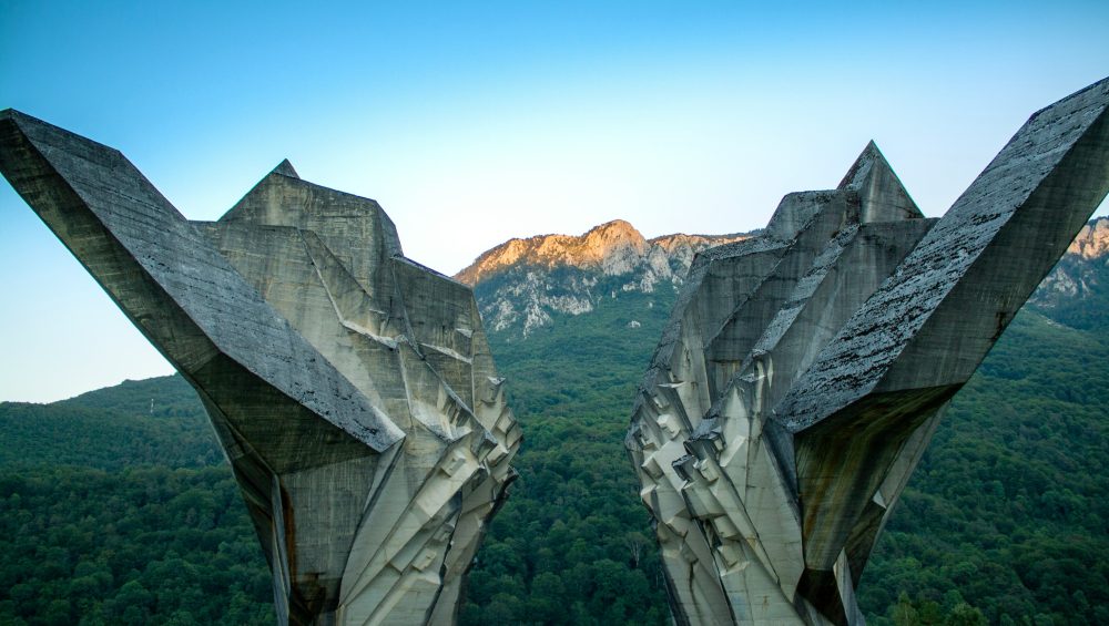 A WWII memorial dedicated to Yugoslavian partisans