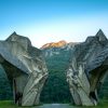 A WWII memorial dedicated to Yugoslavian partisans