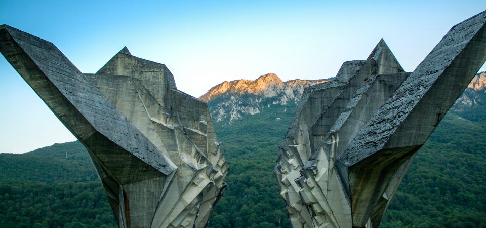 A WWII memorial dedicated to Yugoslavian partisans