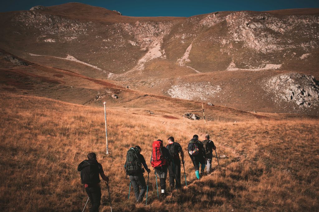 Hiking in Mavrovo National Park towards Korabi Peak